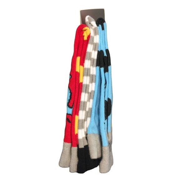 Keith Haring Men's Crew Socks Size 10-13 Iconic Logo Robot Dog 3 Pairs - Picture 3 of 5